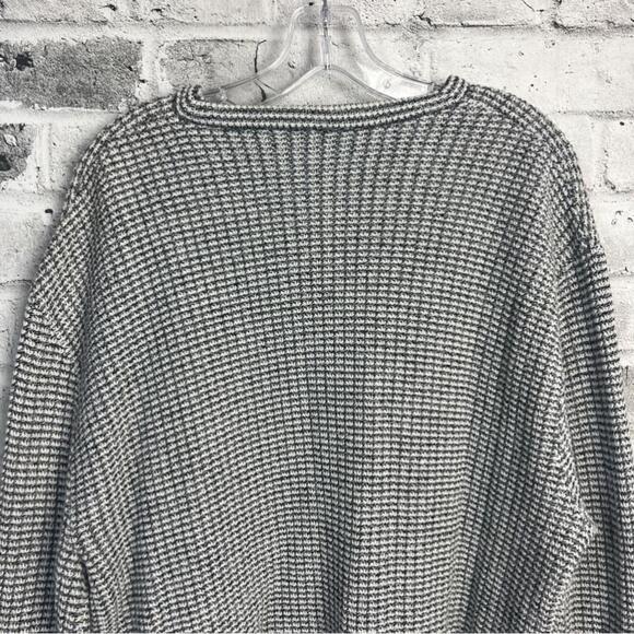 Vintage 90s Jantzen Chunky Rib Knit Oversized V-Neck Pullover Sweater - Picture 8 of 11